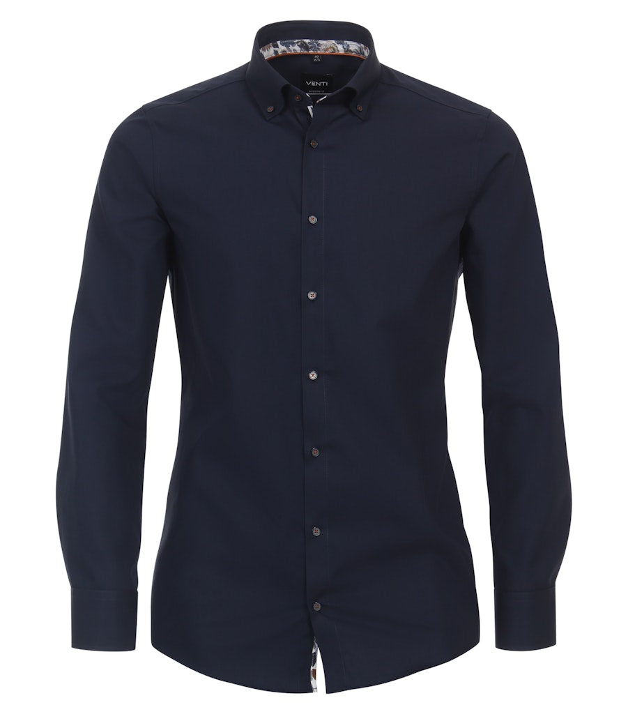 Casa Moda Herren Hemden lang  Blau