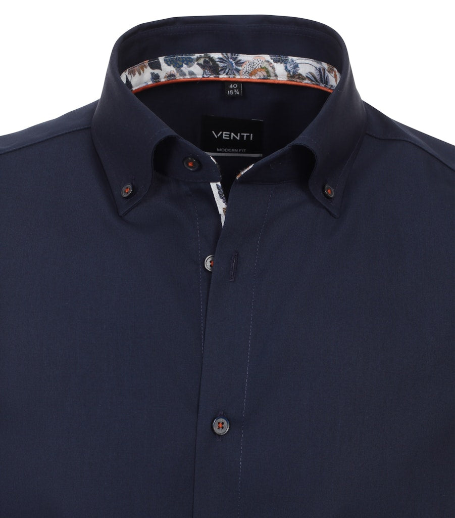 Casa Moda Herren Hemden lang  Blau