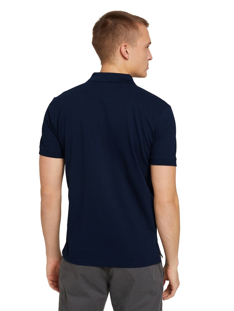 Tom Tailor Herren Polo-Shirts Sky Captain Blu