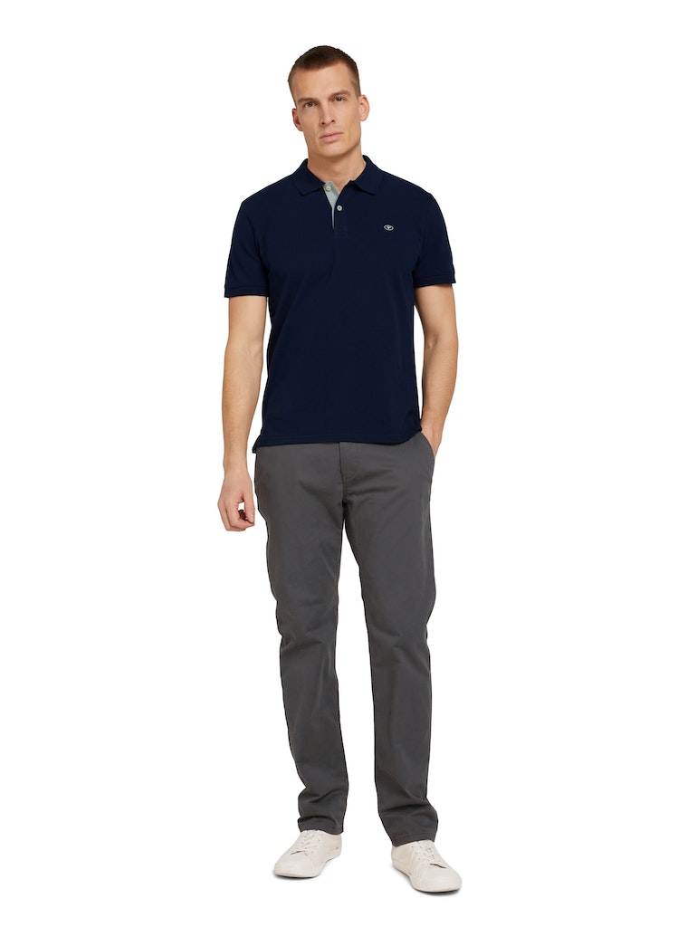 Tom Tailor Herren Polo-Shirts Sky Captain Blu