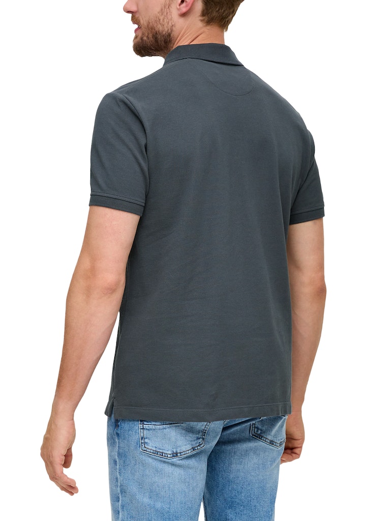 S. Oliver red Herren Polo-Shirts Grey/Black