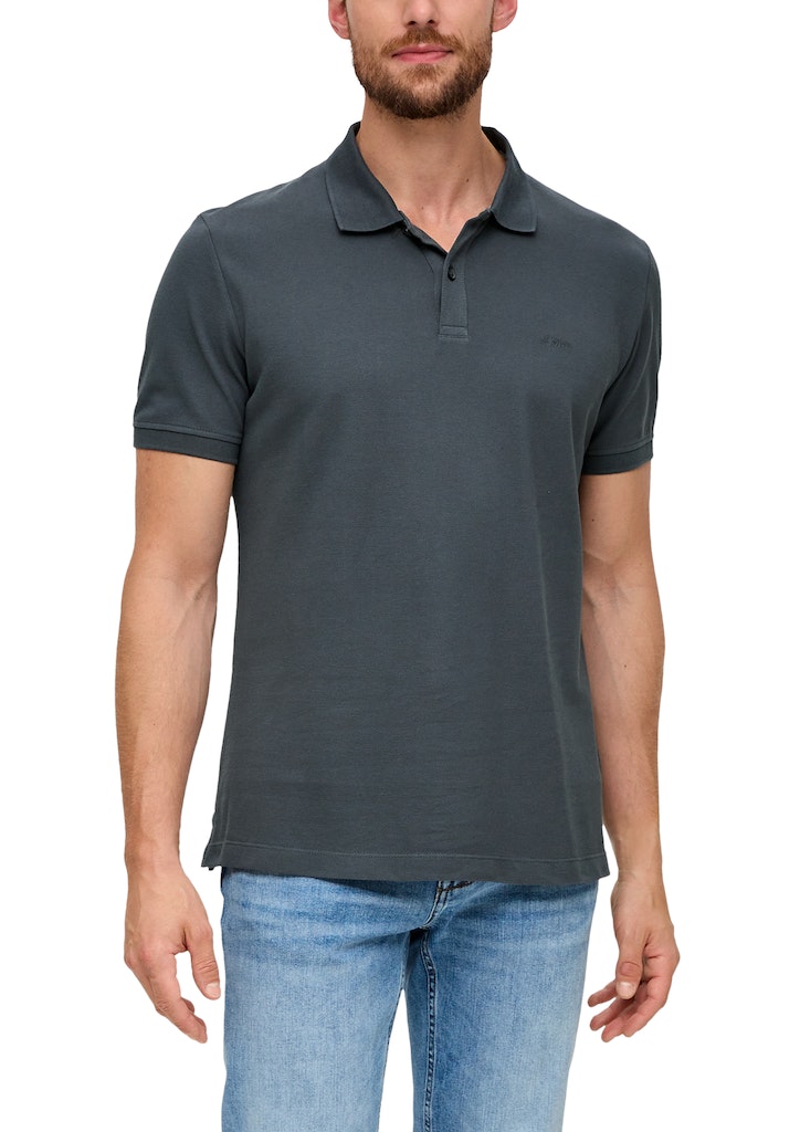 S. Oliver red Herren Polo-Shirts Grey/Black