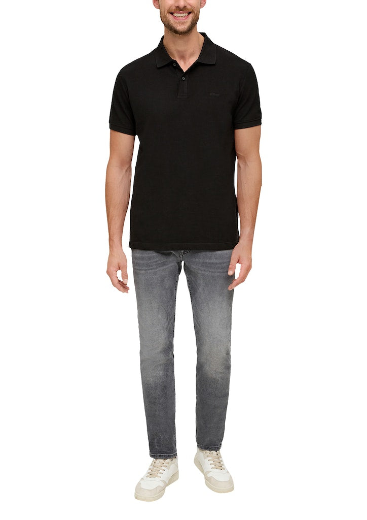 S. Oliver red Herren Polo-Shirts Grey/Black