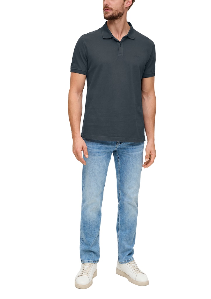 S. Oliver red Herren Polo-Shirts Grey/Black