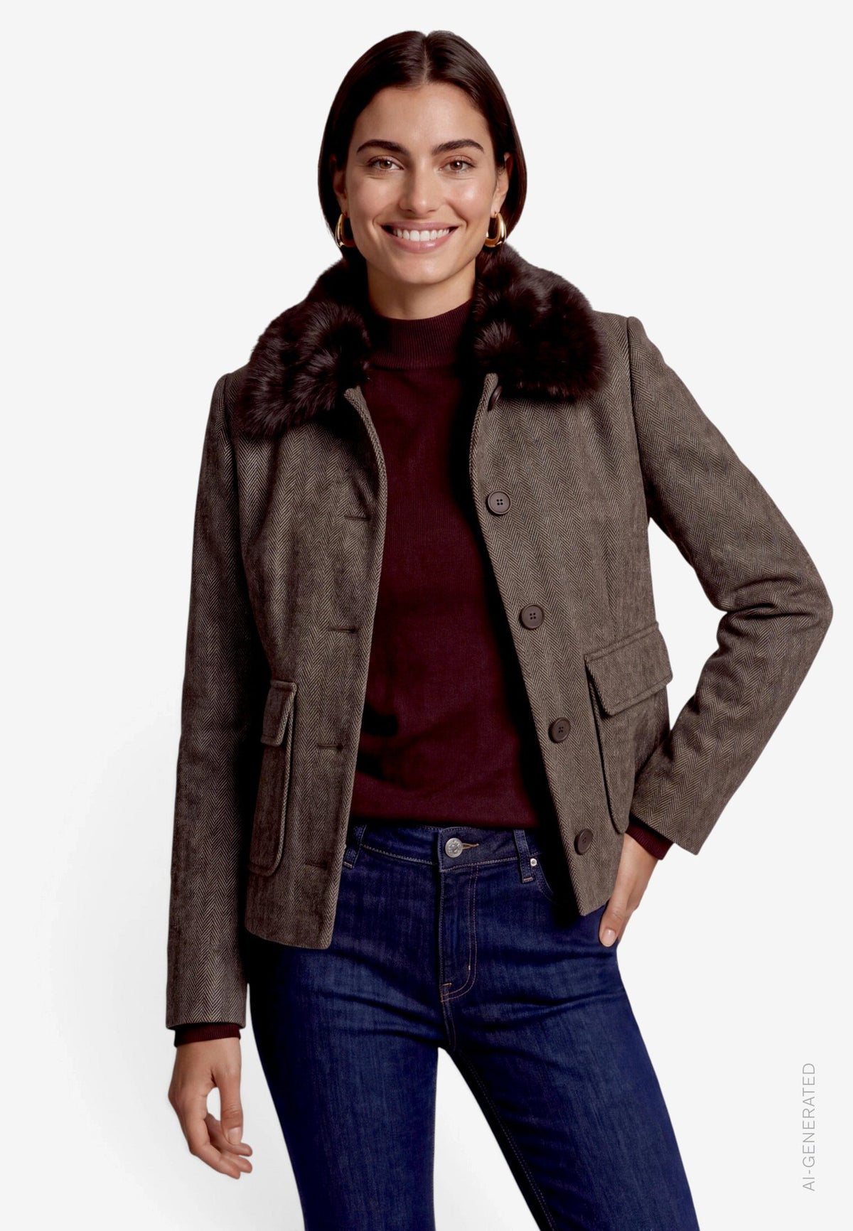 Zero Damen Blazer Black/Beige