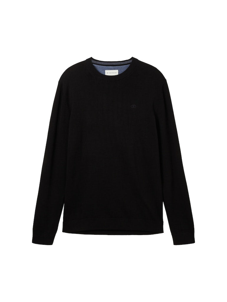 Tom Tailor Herren Pullover Black