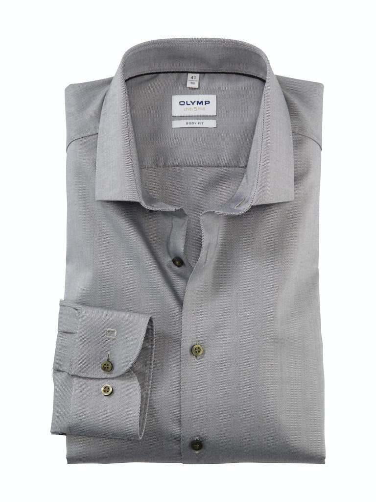 Olymp Herren Hemden lang  Oliv