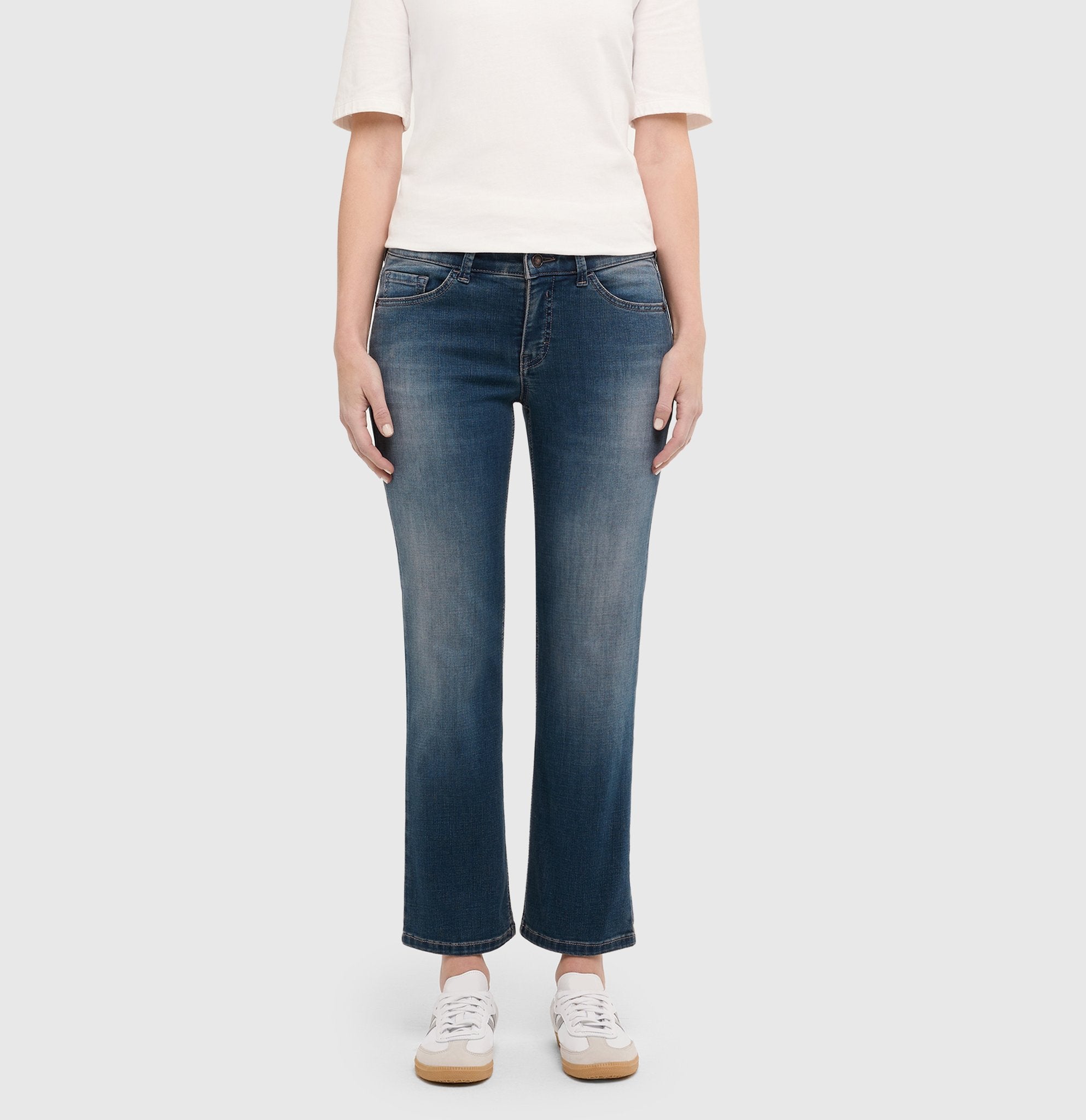 Mac Damen Jeans Stormy Midblue