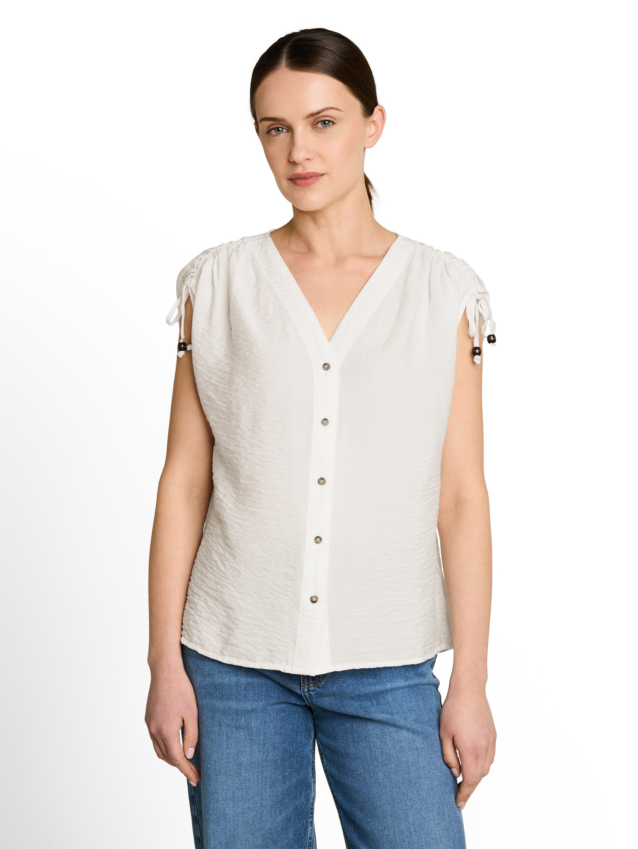 Tom Tailor Damen Blusen Whisper White