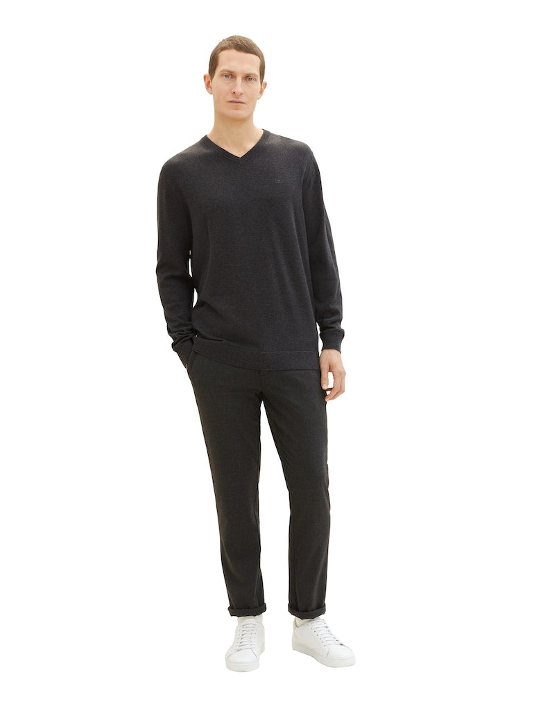 Tom Tailor Herren Pullover Black Grey Mela