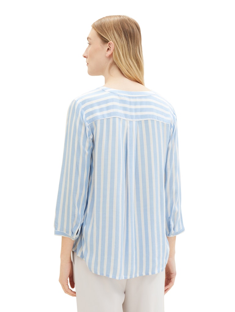 Tom Tailor Damen Blusen Offwhite Blue V