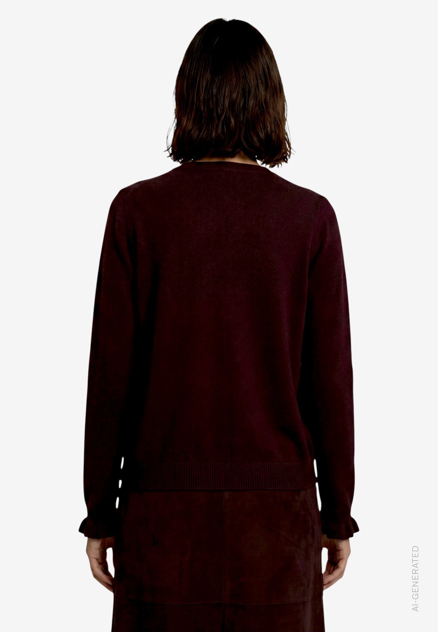 Zero Damen Strickjacken Dark Brown Mela