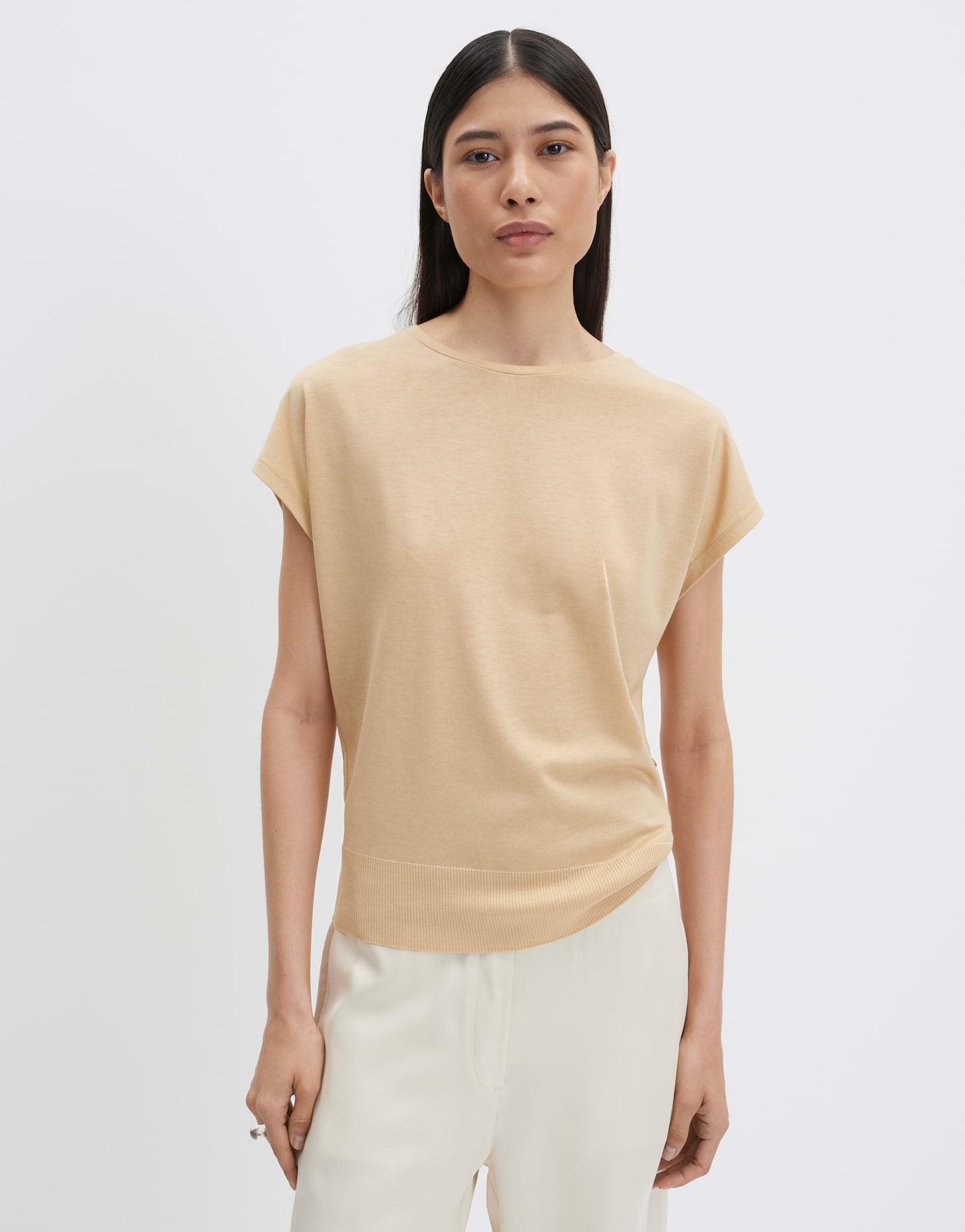 Someday Damen T-Shirts Honey Beige