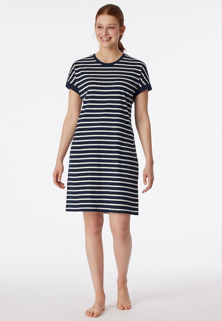 Schiesser Nachthemd Nachtblau