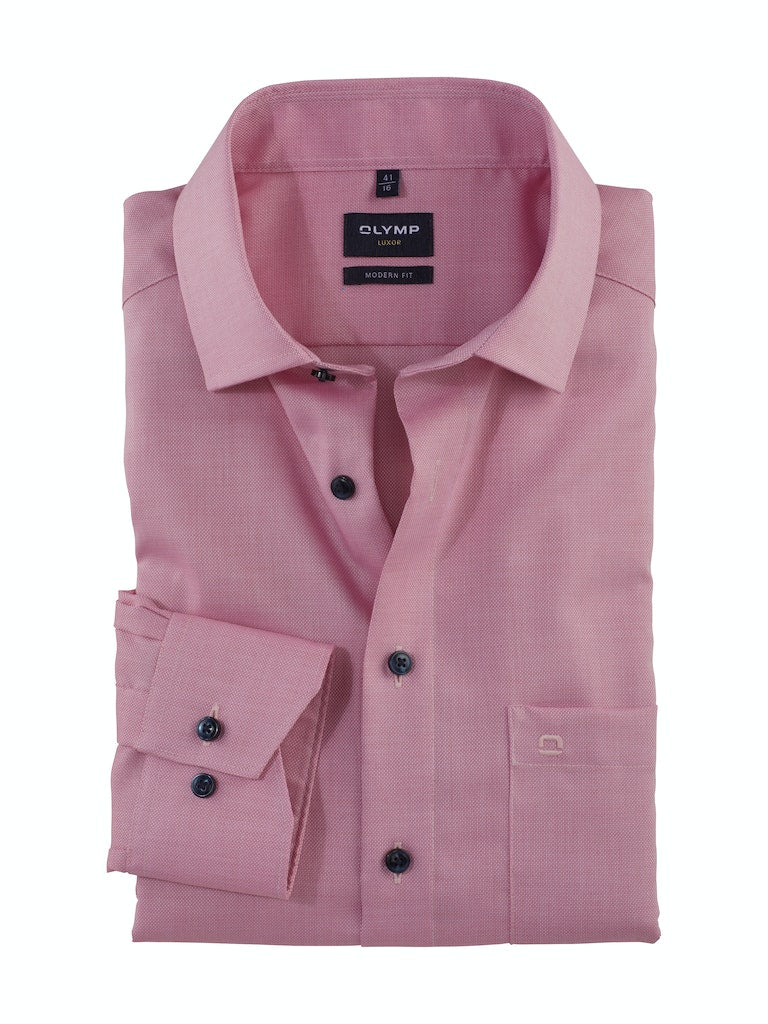 Olymp Herren Hemden lang Rose