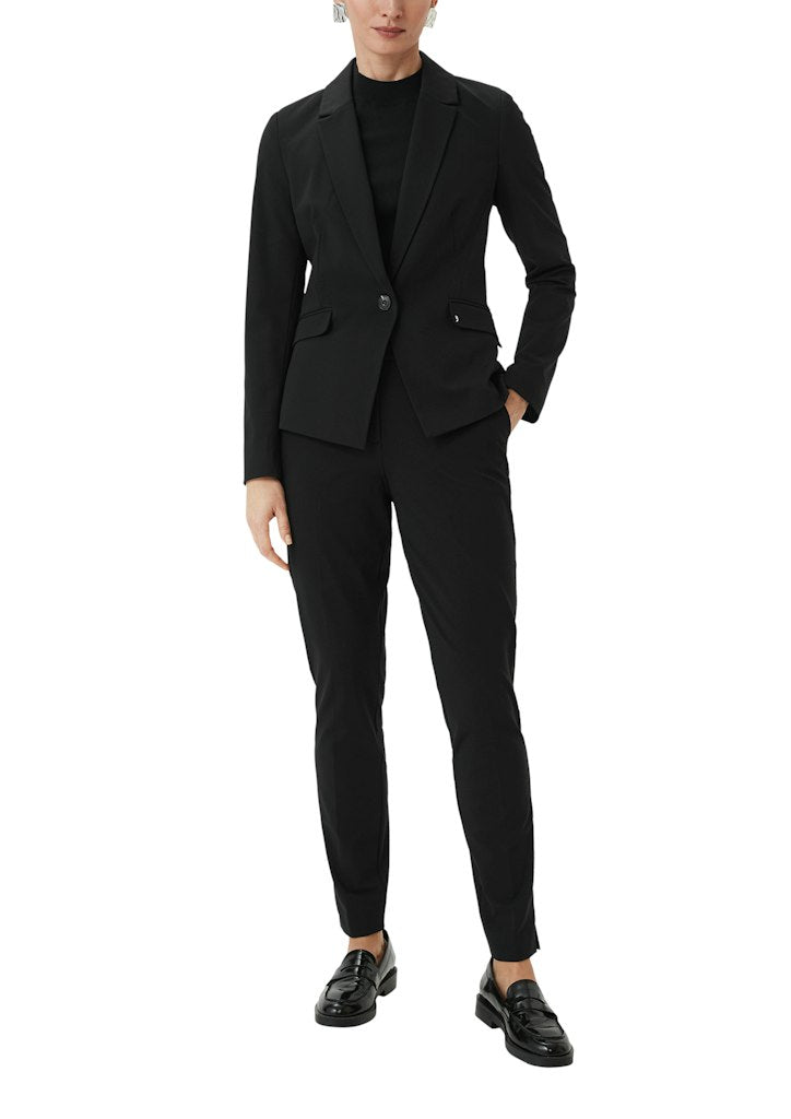 Comma Damen Blazer Grey/Black