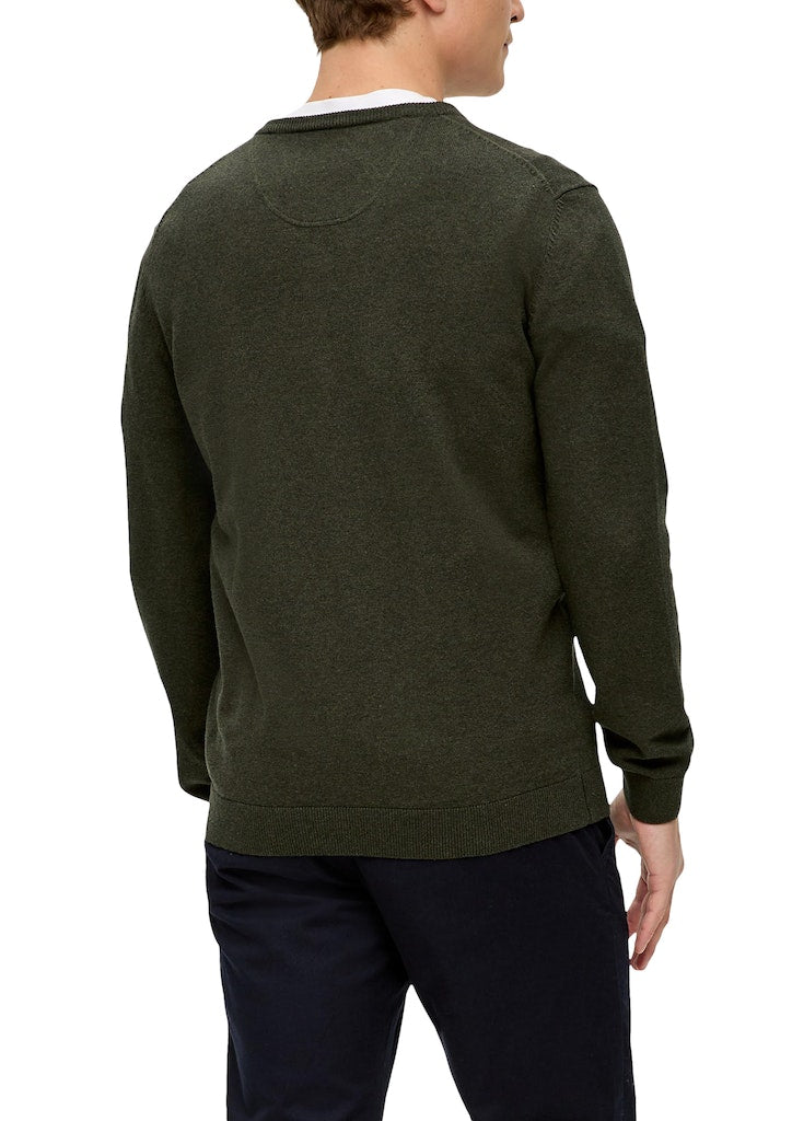 S. Oliver red Herren Pullover Green