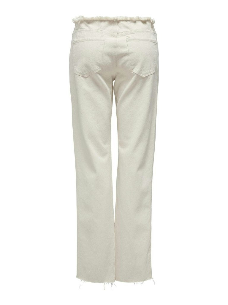 Only Damen Jeans Ecru