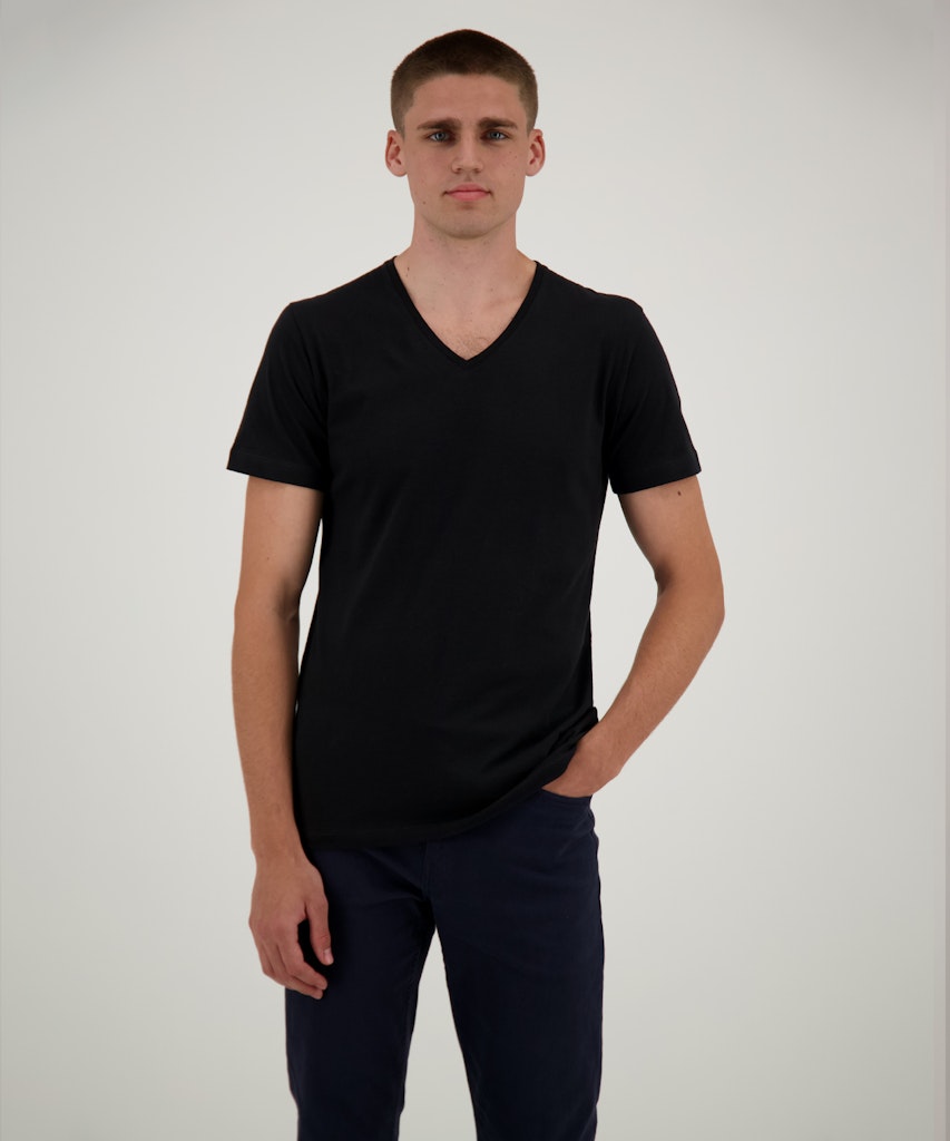 Ragman Herren T-Shirts kurz Schwarz