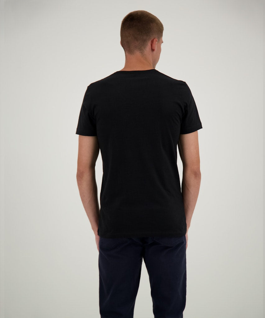 Ragman Herren T-Shirts kurz  Schwarz