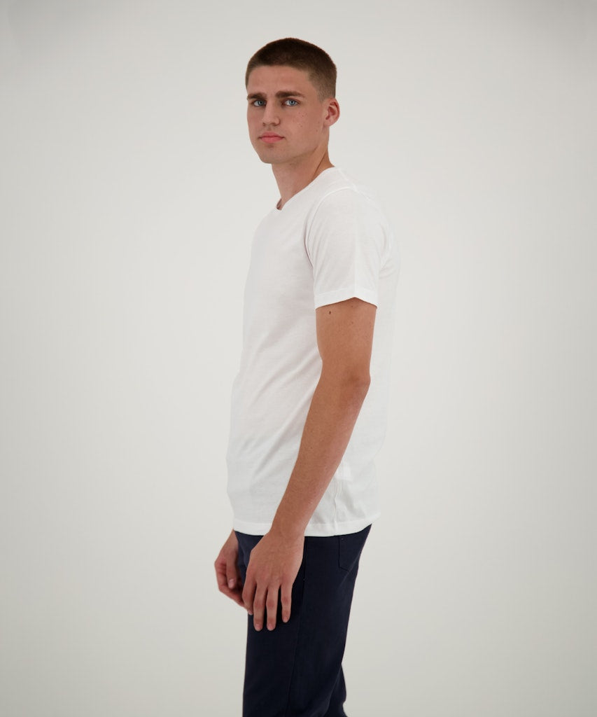 Ragman Herren T-Shirts kurz Weiss