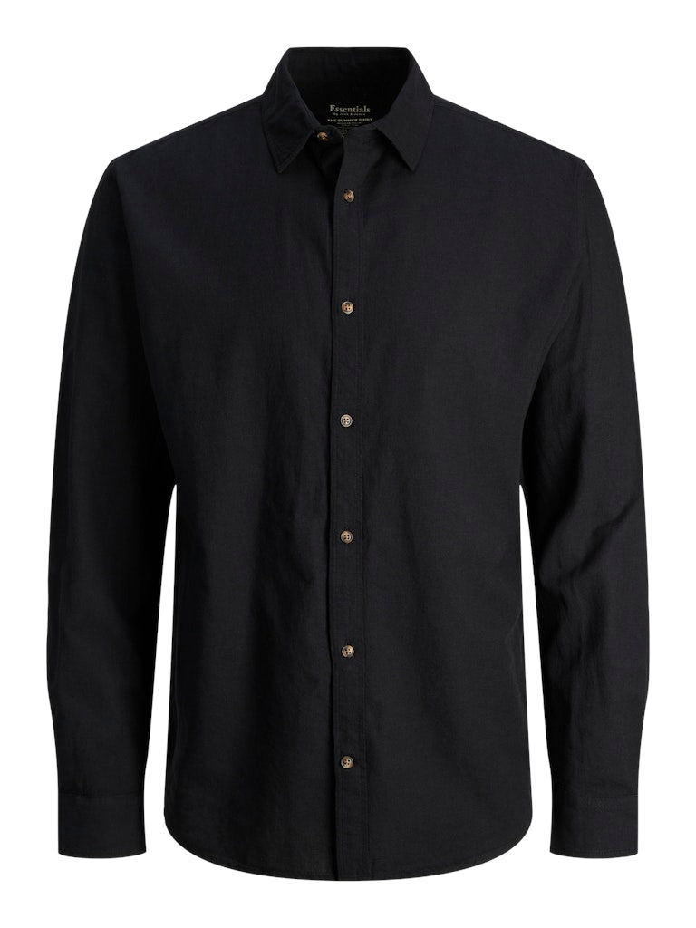 Jack & Jones Herren Hemden lang Black