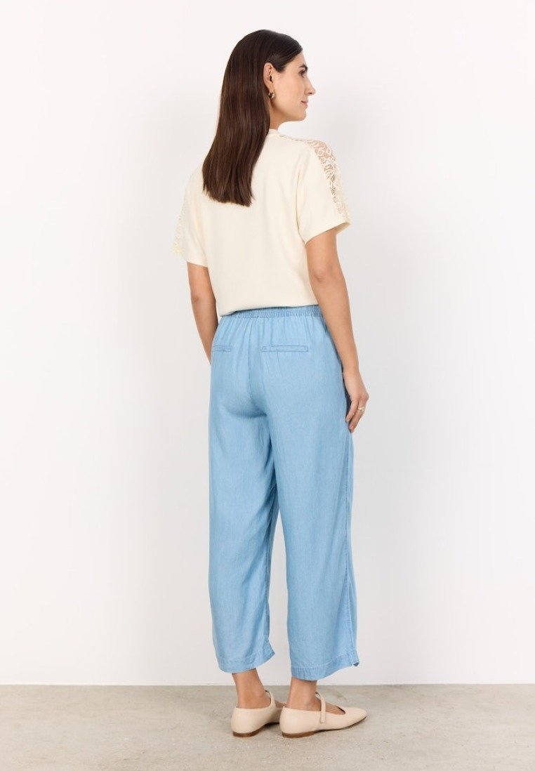 Soya Concept Damen Hosen Medium Blue
