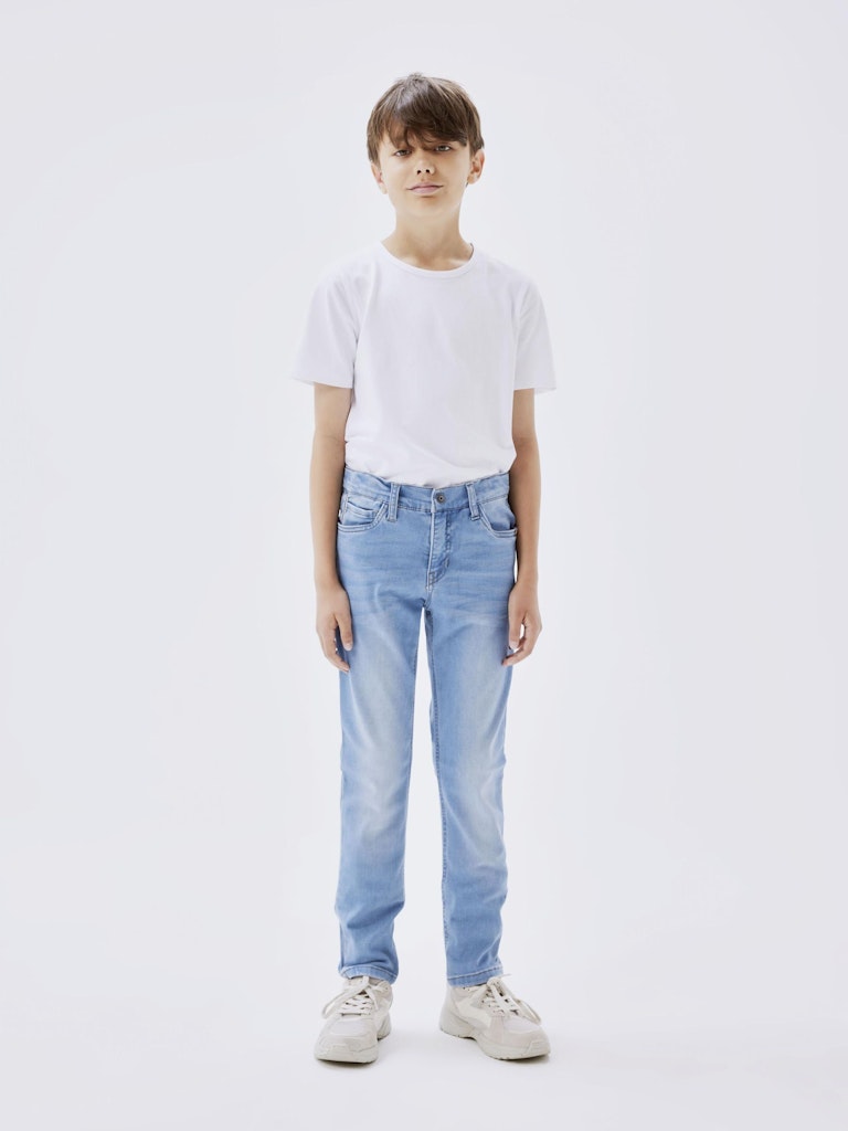 Name it Jungen Hosen & Shorts Light Blue Deni