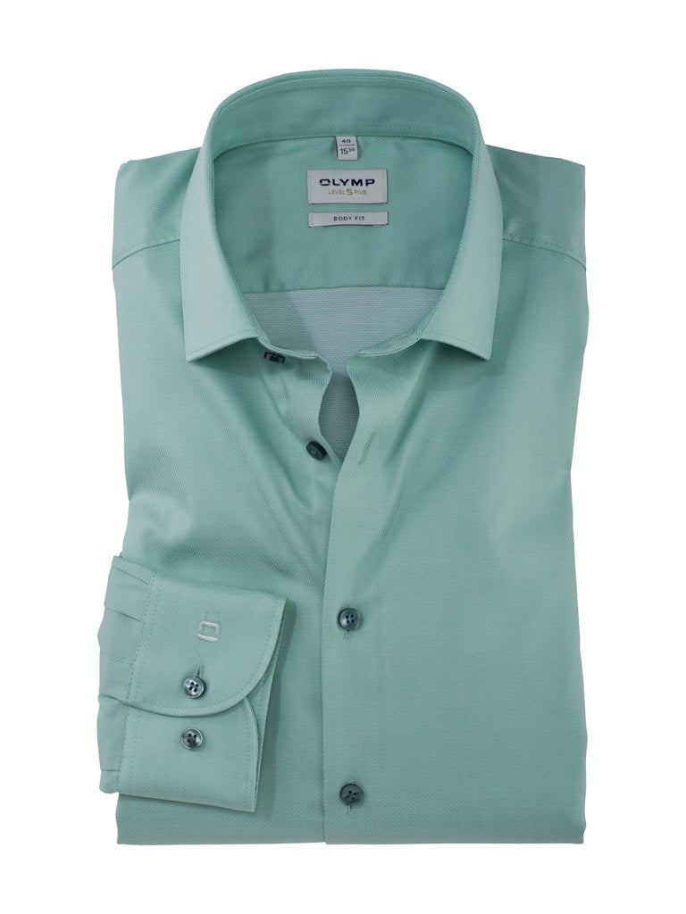 Olymp Herren Hemden lang  Grün