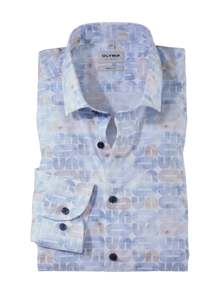 Olymp Herren Hemden lang  Natur