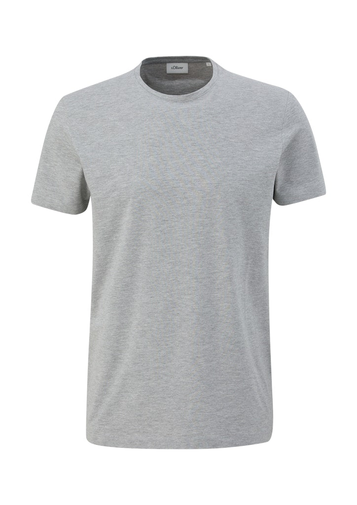 S. Oliver black Herren T-Shirts kurz Grey/Black