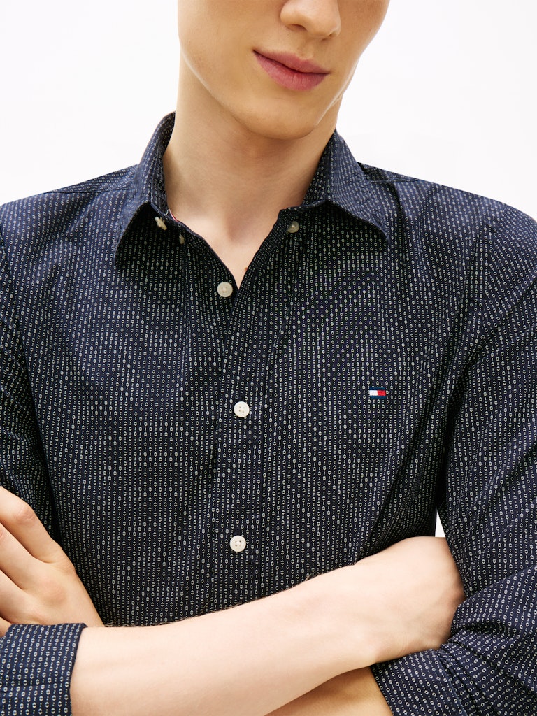 Tommy Hilfiger Herren Hemden Gy Blue
