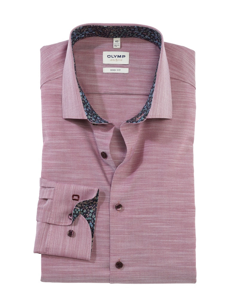 Olymp Herren Hemden lang  Granat