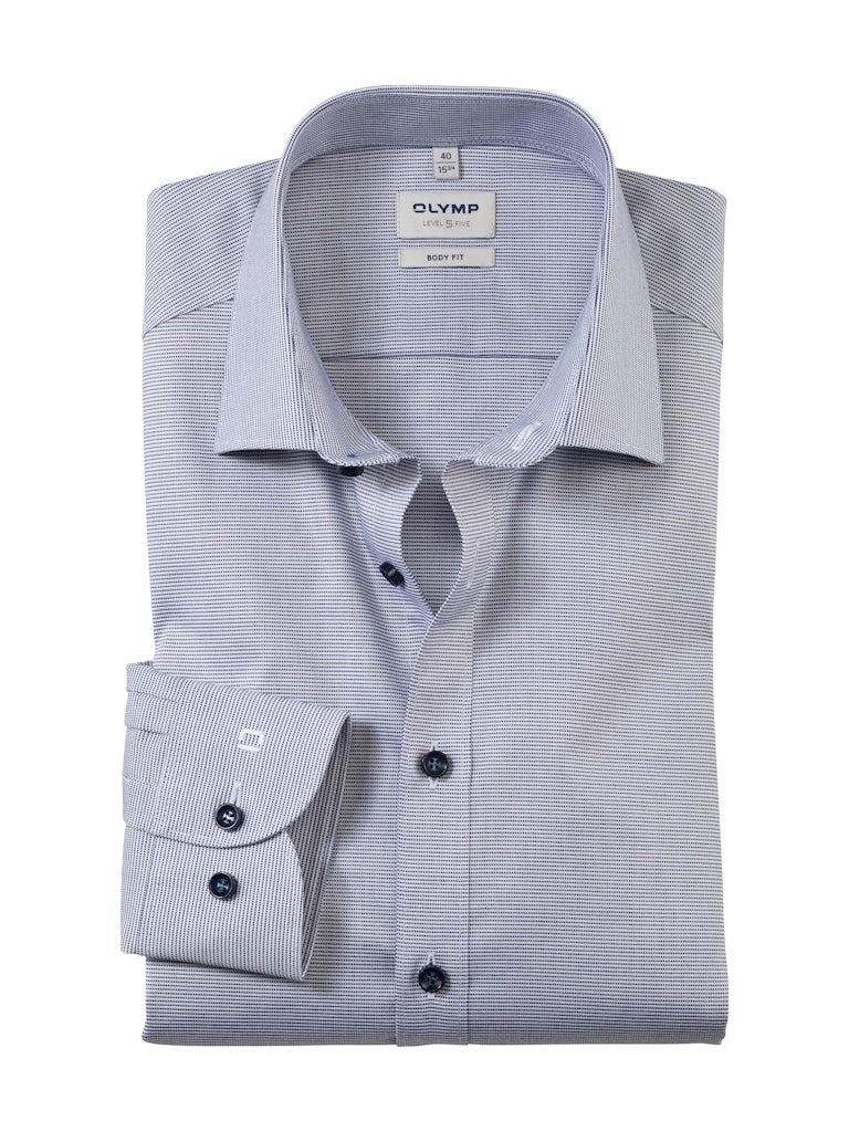 Olymp Herren Hemden lang  Marine