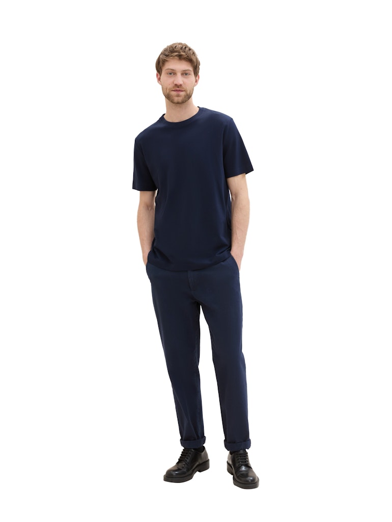 Tom Tailor Herren T-Shirts kurz Sky Captain Blu