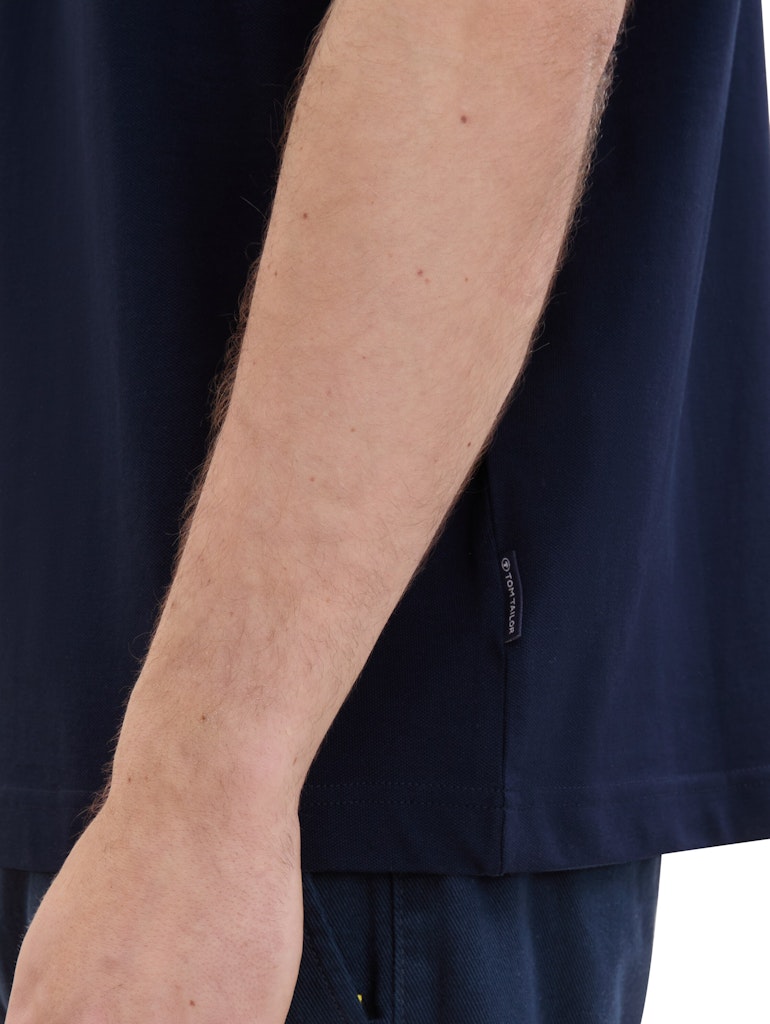 Tom Tailor Herren T-Shirts kurz Sky Captain Blu