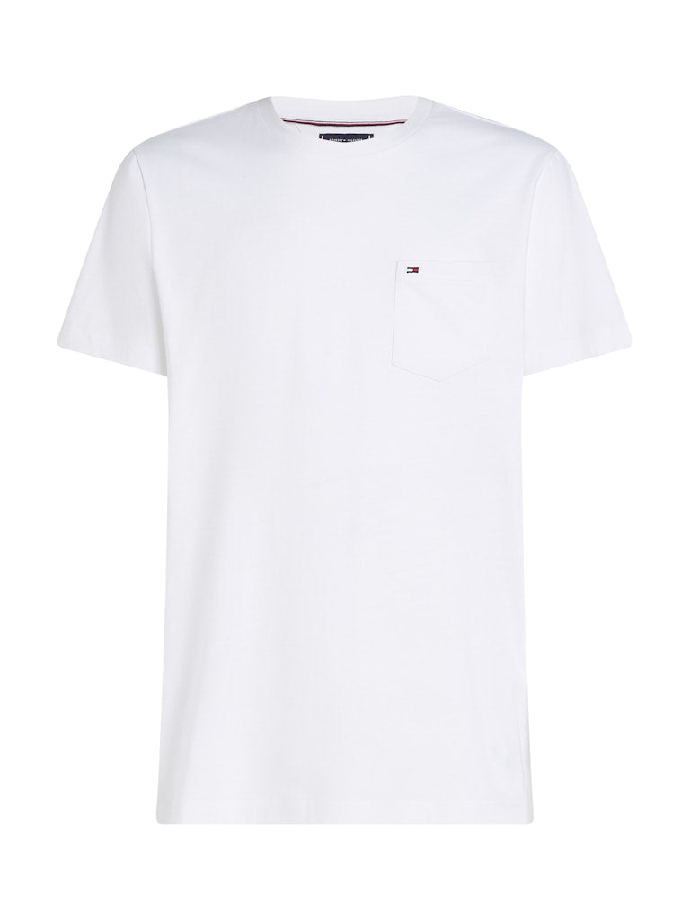 Tommy Hilfiger Herren T-Shirts kurz Ybr White