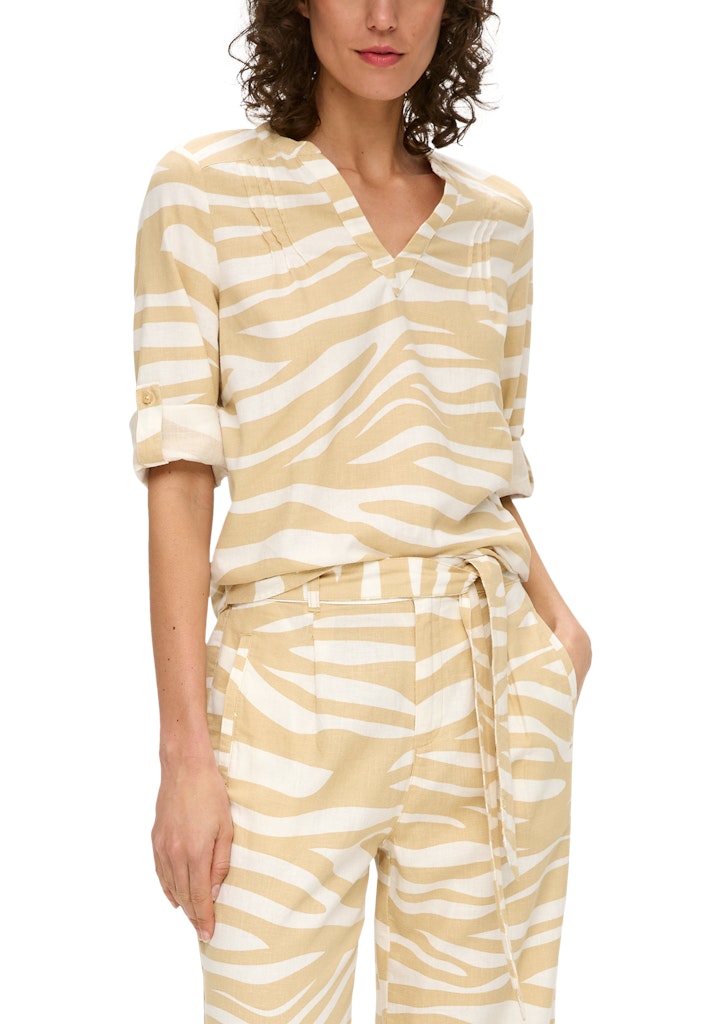 S. Oliver red Damen Blusen Brown