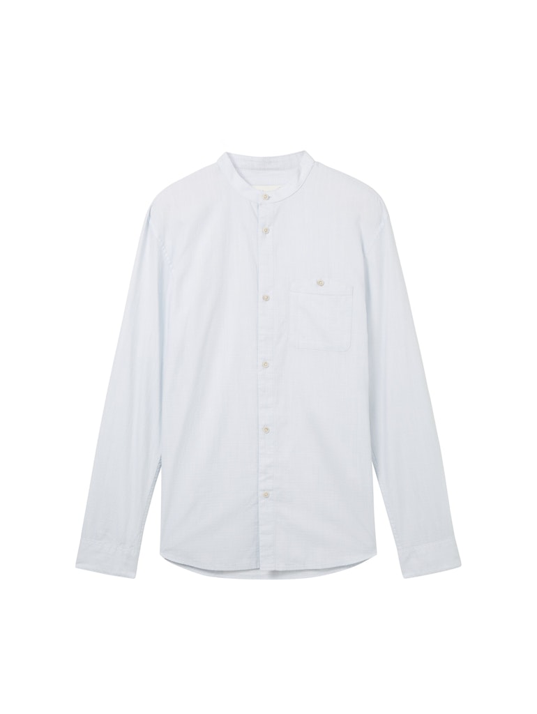 Tom Tailor denim Herren Hemden lang Light Herringbo