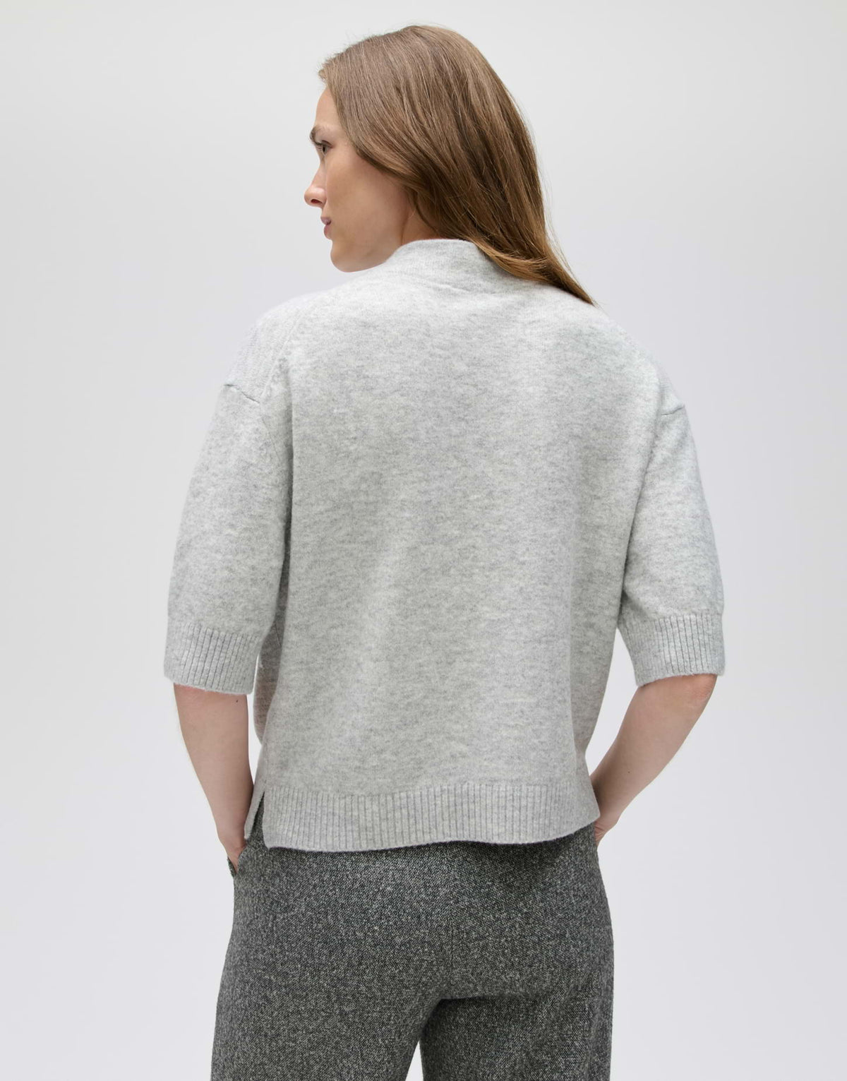 Opus Damen Pullover Hazy Fog Melang