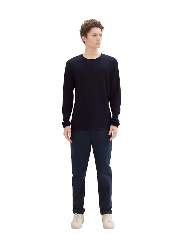 Tom Tailor denim Herren Pullover Sky Captain Blu