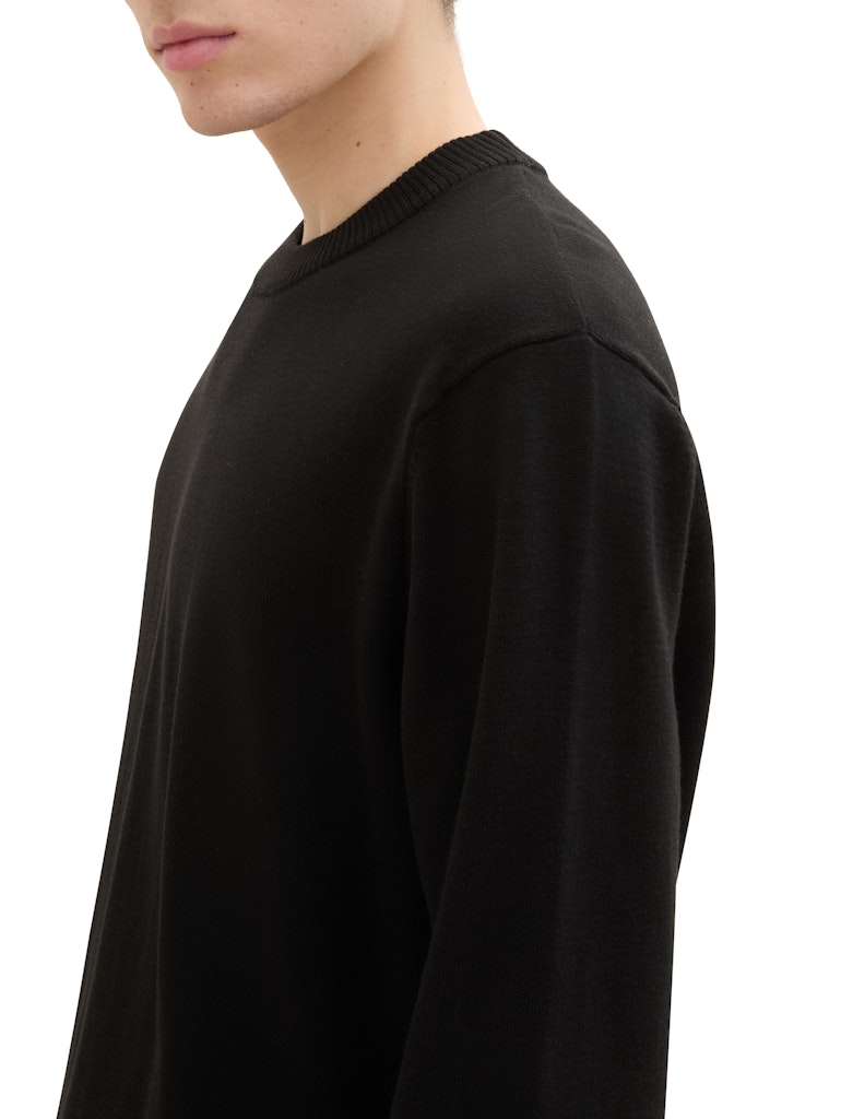 Tom Tailor denim Herren Pullover Black