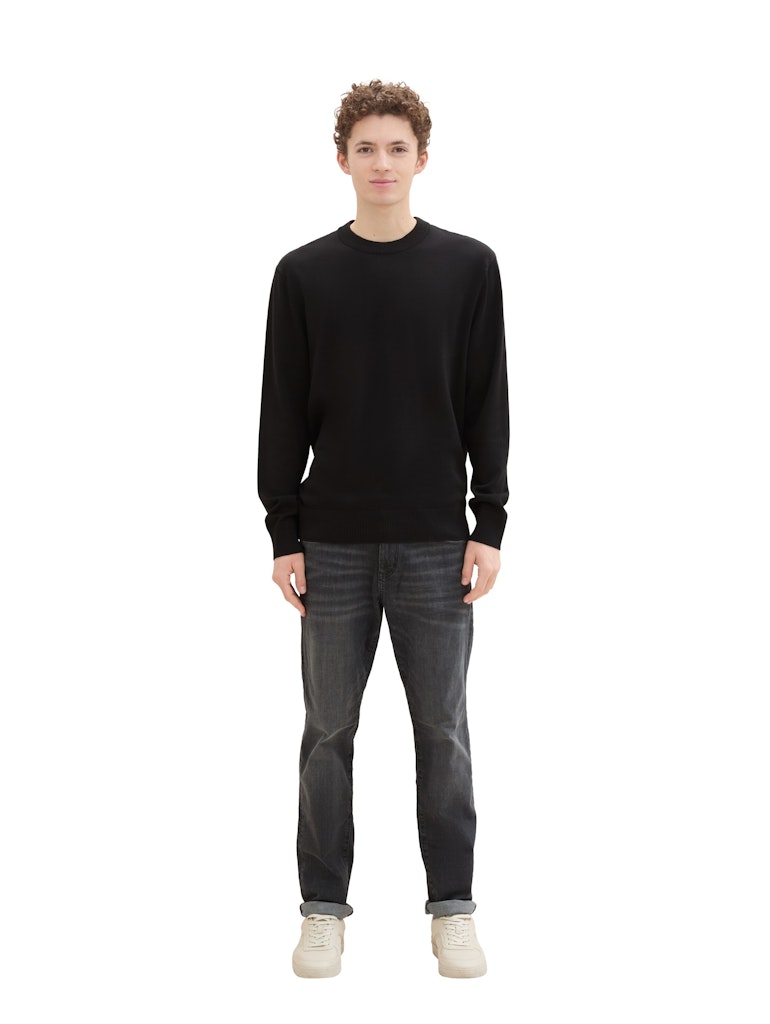 Tom Tailor denim Herren Pullover Black