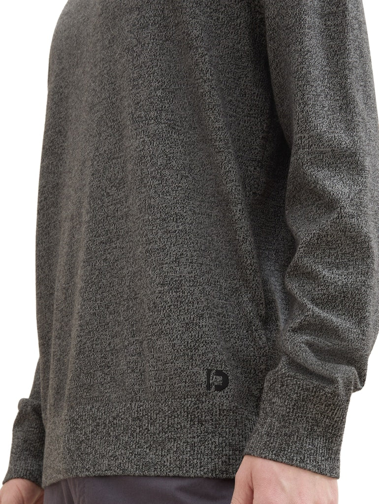 Tom Tailor denim Herren Pullover Grey Tonal Moul