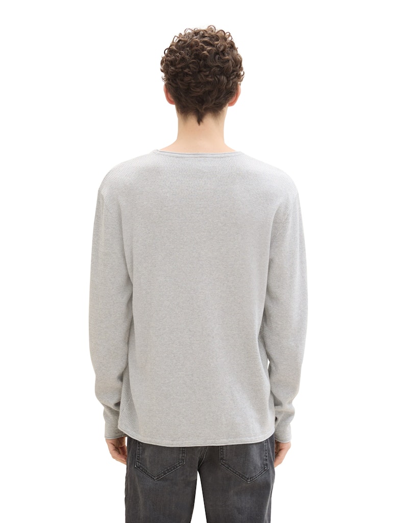 Tom Tailor denim Herren Pullover Light Stone Gre