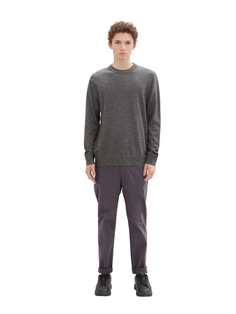 Tom Tailor denim Herren Pullover Grey Tonal Moul