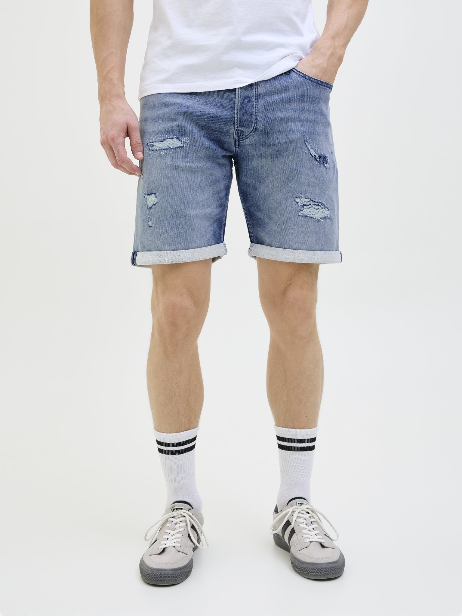 Jack & Jones Herren Shorts Blue Denim