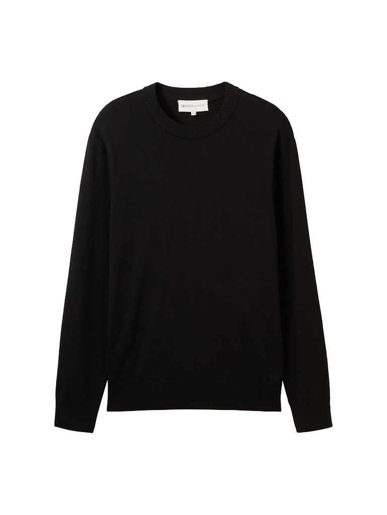 Tom Tailor denim Herren Pullover Black