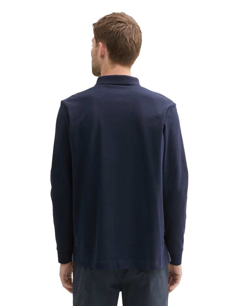 Tom Tailor Herren Polo-Shirts Sky Captain Blu