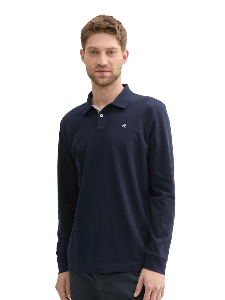 Tom Tailor Herren Polo-Shirts Sky Captain Blu
